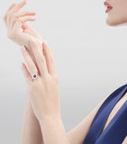 Bvlgari flip ring rose gold mother-of-pearl onyx, imported from the UK