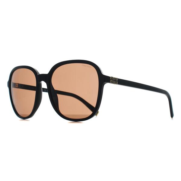 نظارات شمسية نسائية Miu Miu MUB01S سوداء وبنية، إصدار UK