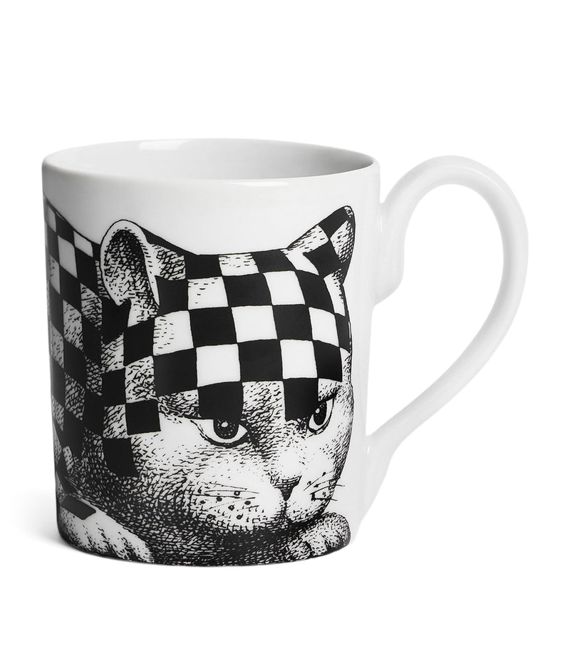 Fornasetti Porcelain High Fidelity Mug - British product