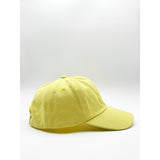 SVNX cotton baseball cap with Ying Yang embroidery in lemon yellow - British product