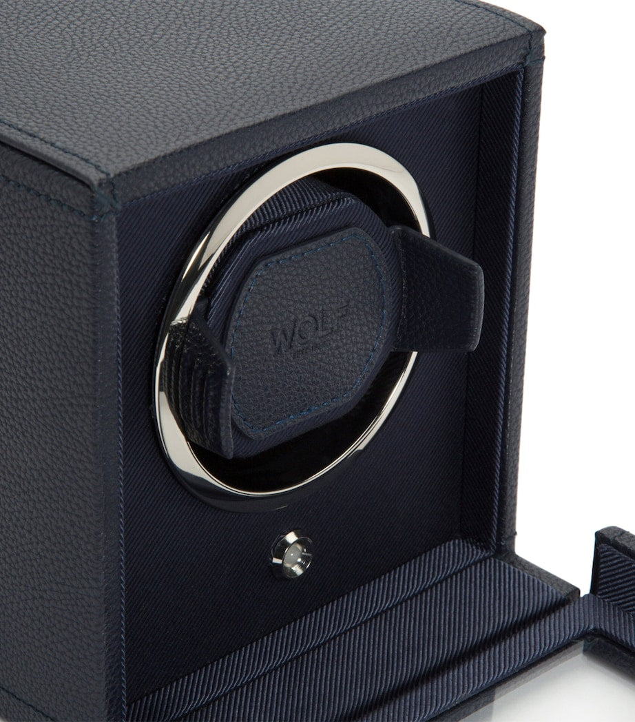 WOLF Cub watch winder with cover vegan leather - British product