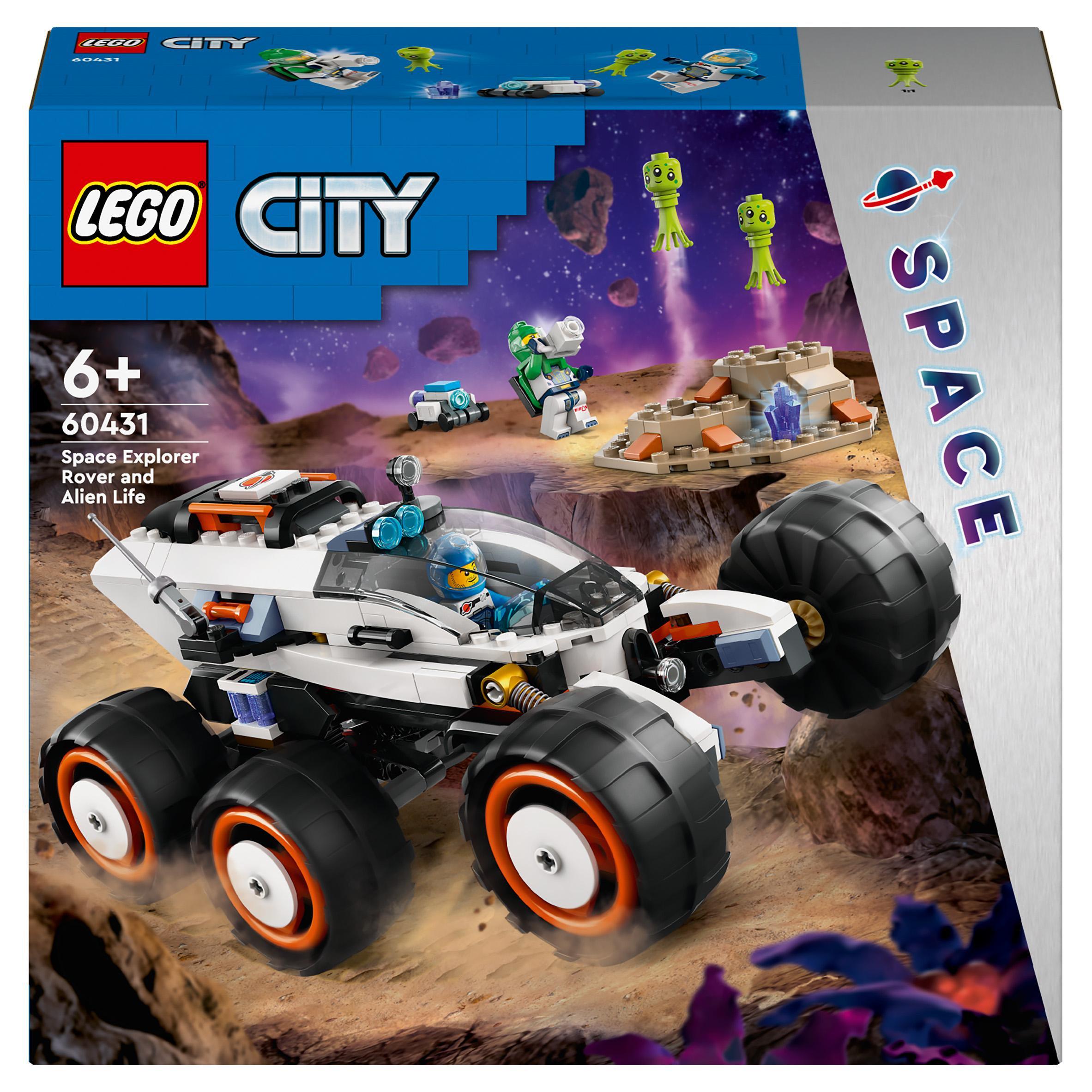 LEGO City Space Explorer Rover and Alien Life Toy Set 60431 GOODS Sainsburys   