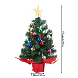 Livingandhome mini Christmas tree with lights 57cm, imported from the UK