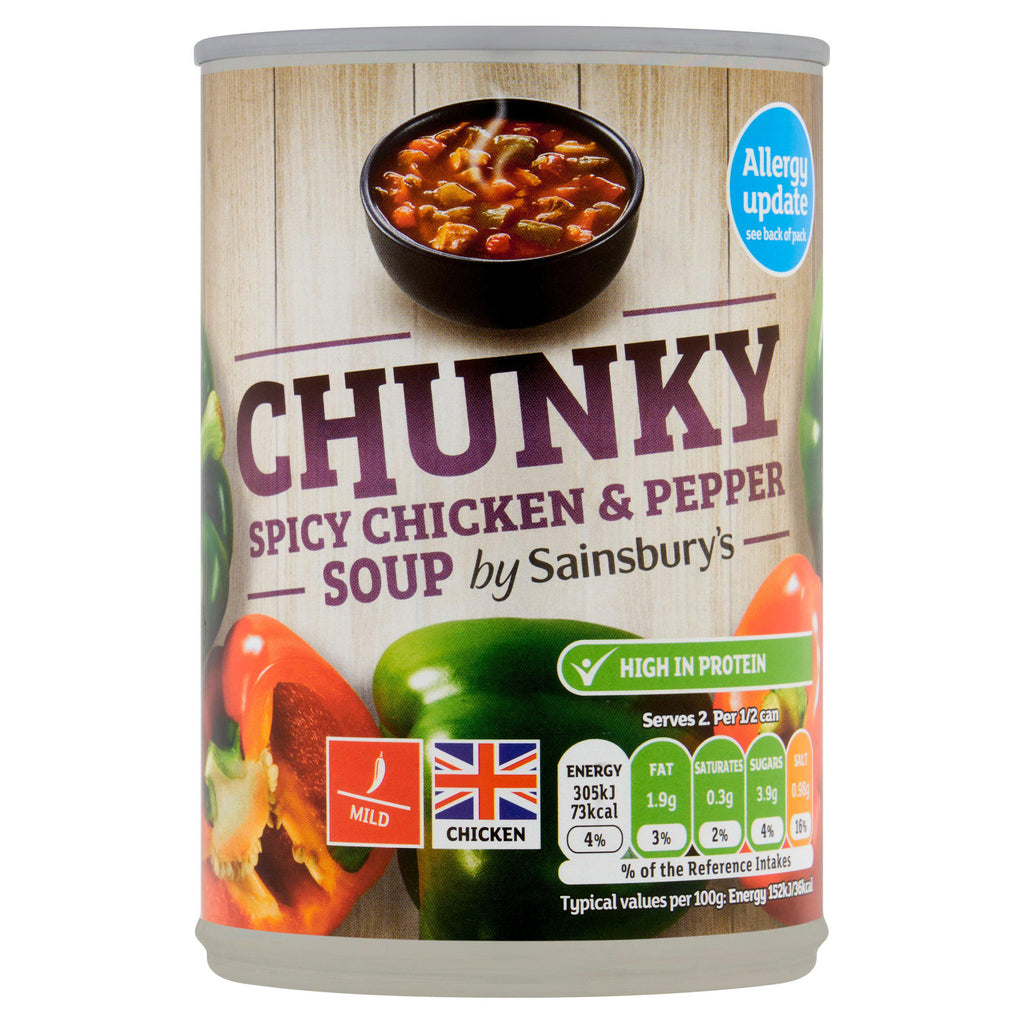 Sainsbury's Chunky Spicy Chicken & Pepper Soup 400g