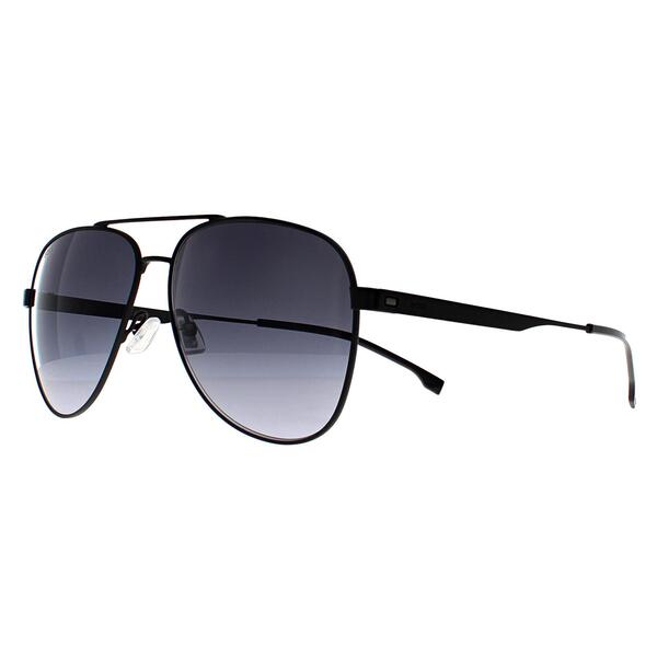Hugo Boss BOSS 1641/S black gradient aviator sunglasses - British product
