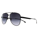Hugo Boss BOSS 1641/S black gradient aviator sunglasses - British product