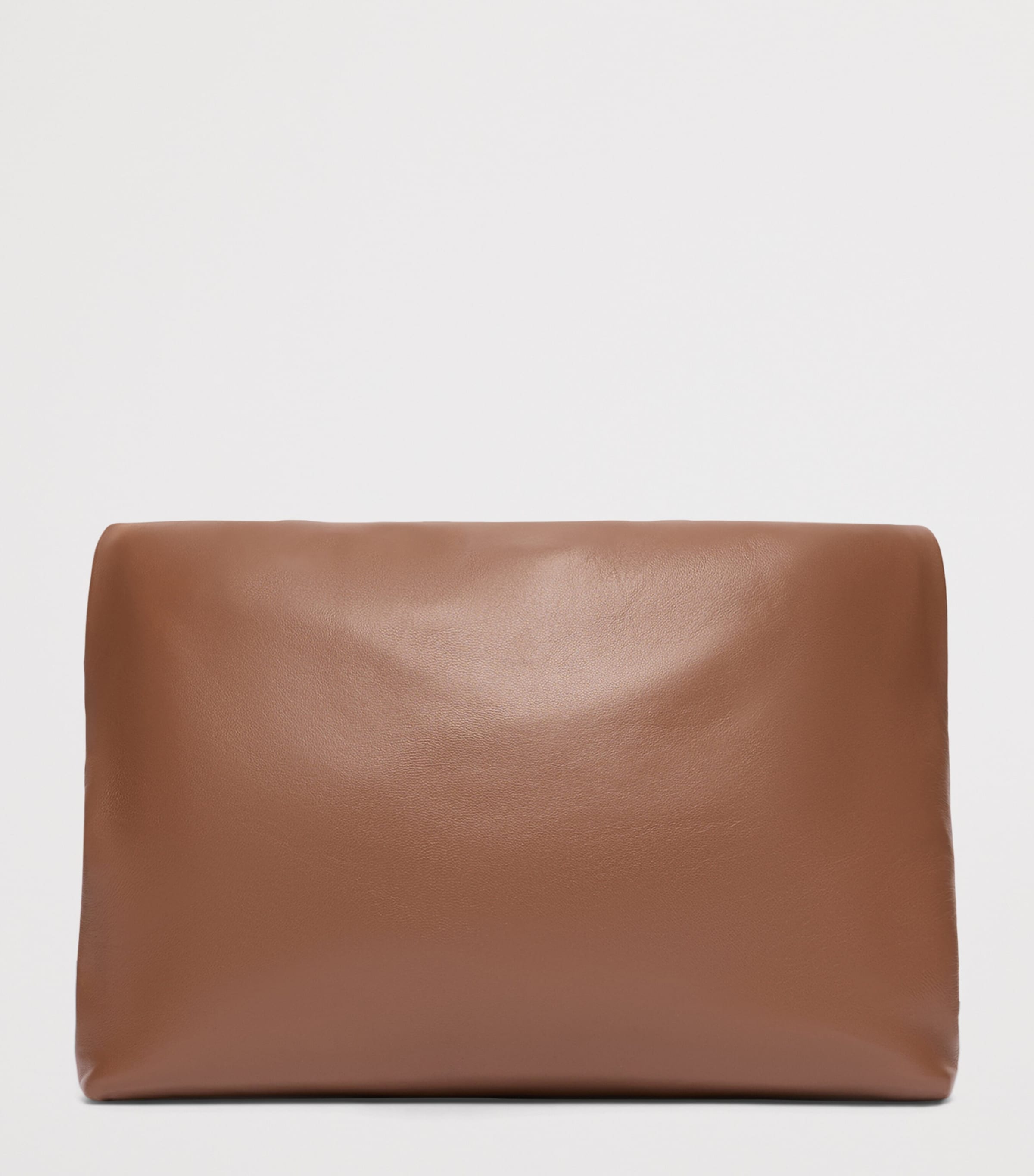 Weekend Max Mara Pasticcino ram leather clutch bag, imported from the UK