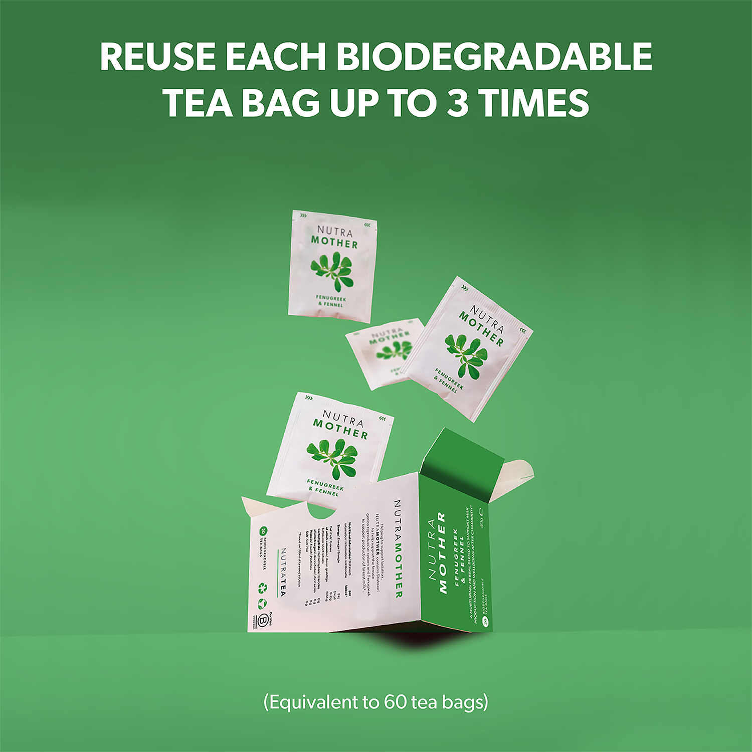 NutraThroat Herbal Tea 20 Tea Bags, imported from the UK