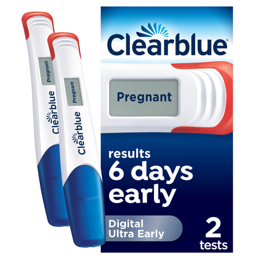 Clearblue Digital Ultra Early, Pregnancy Test, x2 women's health & pregnancy Sainsburys   