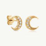 MUCHV small moon stud earrings, UK version