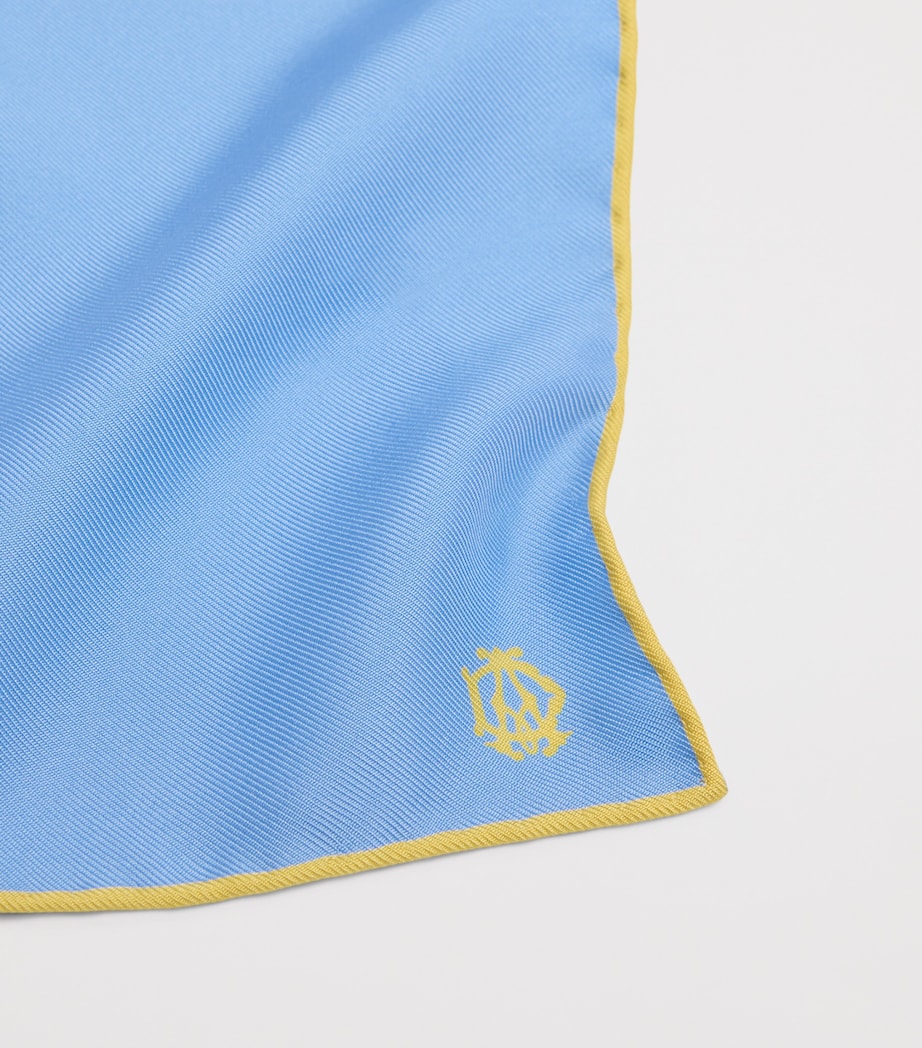 Dunhill mulberry silk pocket square 30cm (British brand)