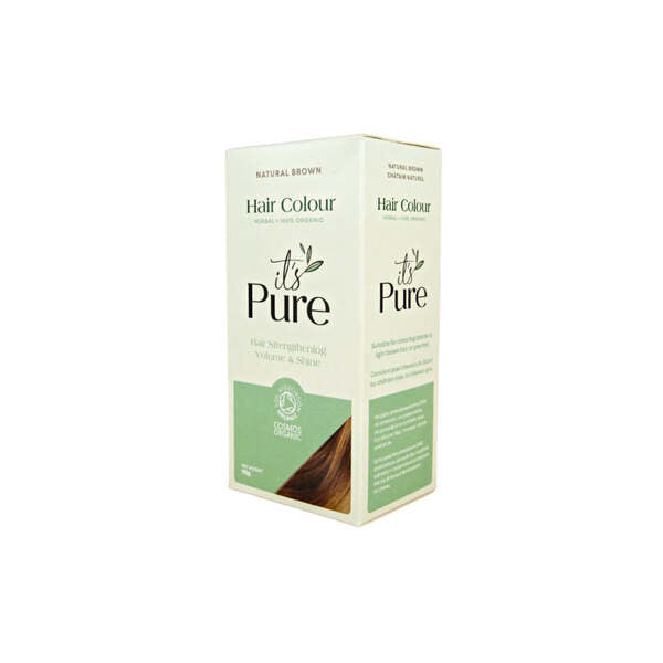 It's Pure Golden Blonde 100% Organic Natural Hair Dye 110g GOODS Superdrug Natural Brown  