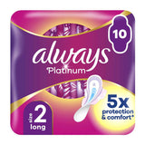 Always Platinum Long Sanitary Towels With Wings 10 Pads GOODS Boots   