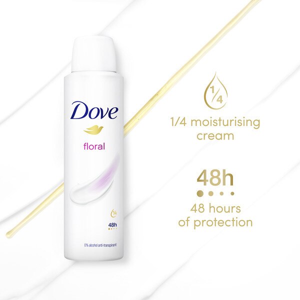 Dove Women Anti-Perspirant Deodorant Spray Floral 200ml GOODS Superdrug   