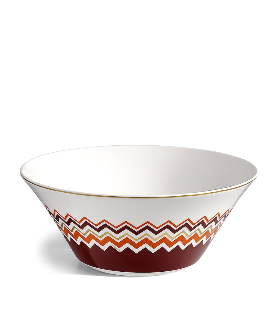 Missoni salad bowl zigzag pattern 26.5cm, imported from the UK