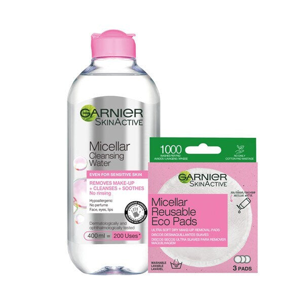 Garnier Micellar Eco Pads Microfibres 2 Pack, UK version