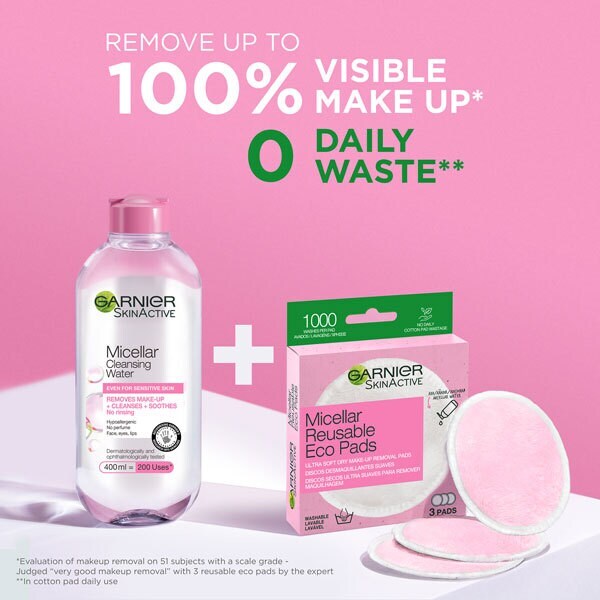 Garnier Micellar Eco Pads Microfibres 2 Pack, UK version
