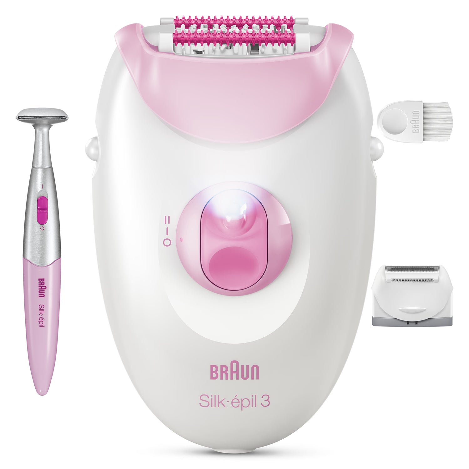 Braun Silk·épil 3 corded epilator pink, imported from the UK