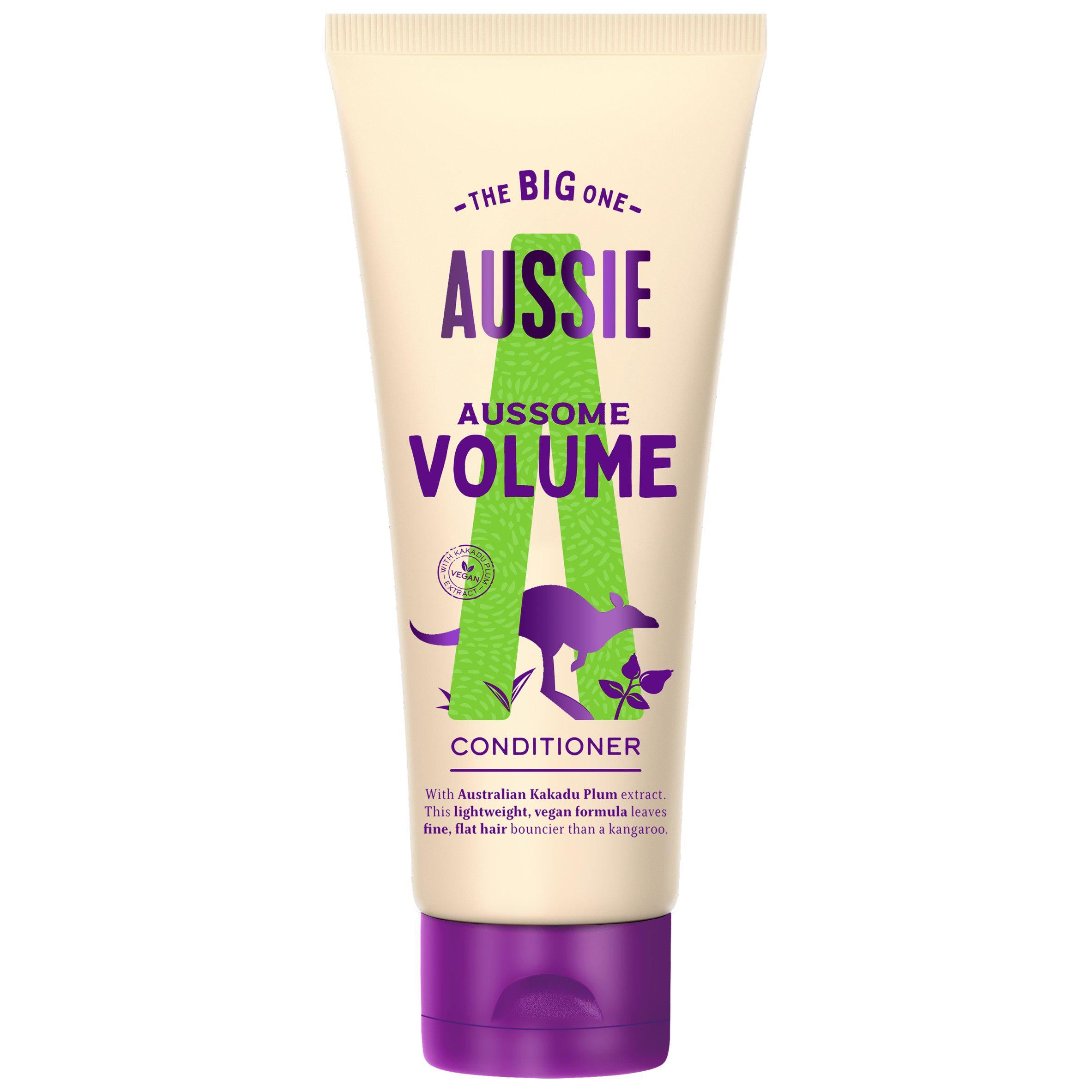 Aussie Aussome Volume Vegan Hair Conditioner for Fine Flat Hair 350ml GOODS Sainsburys   