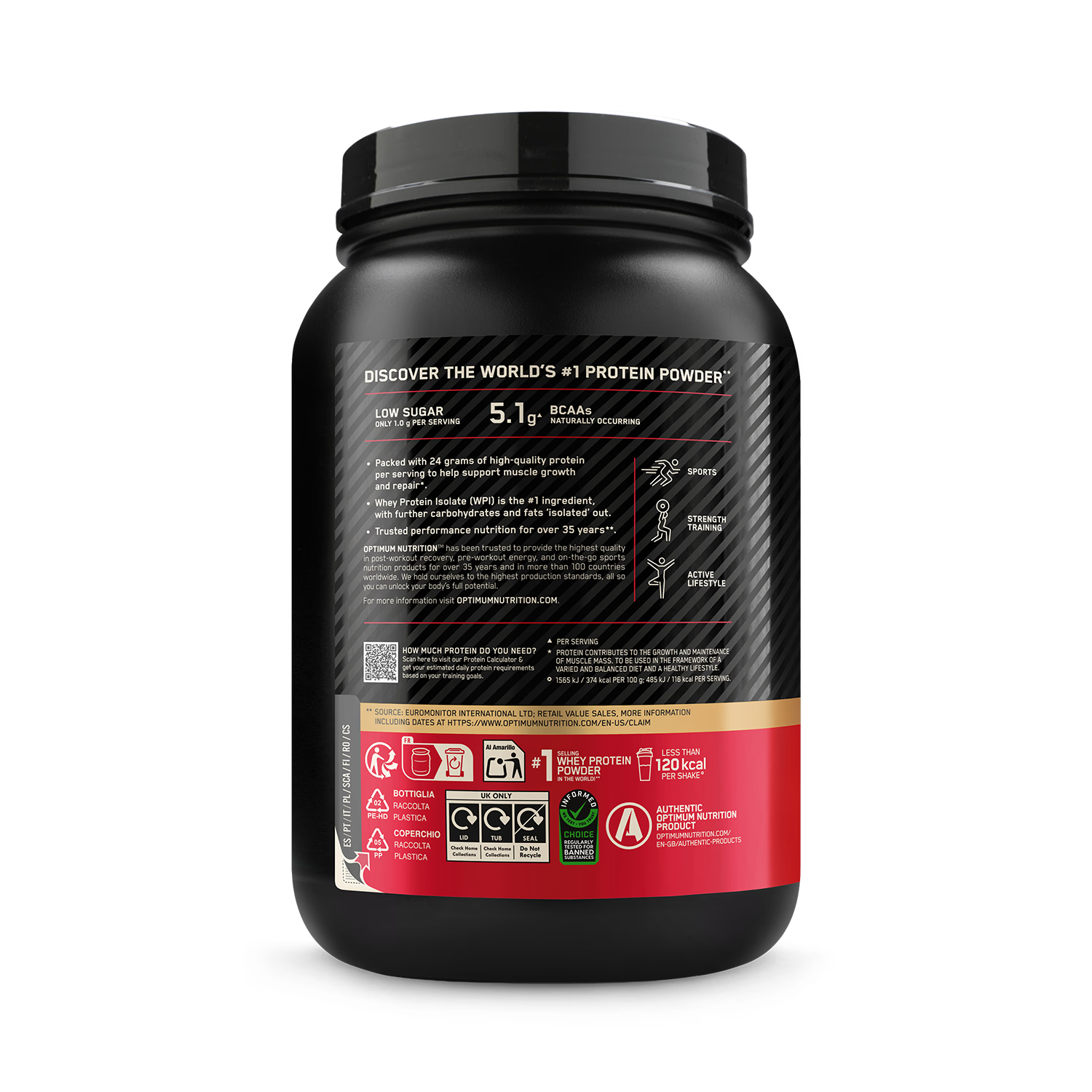 Optimum Nutrition Gold Standard Whey chocolate 775g (British brand)