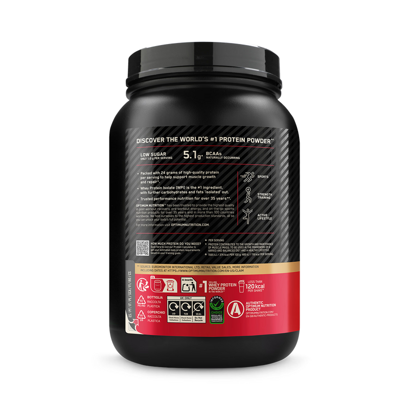 Optimum Nutrition Gold Standard Whey chocolate 775g (British brand)