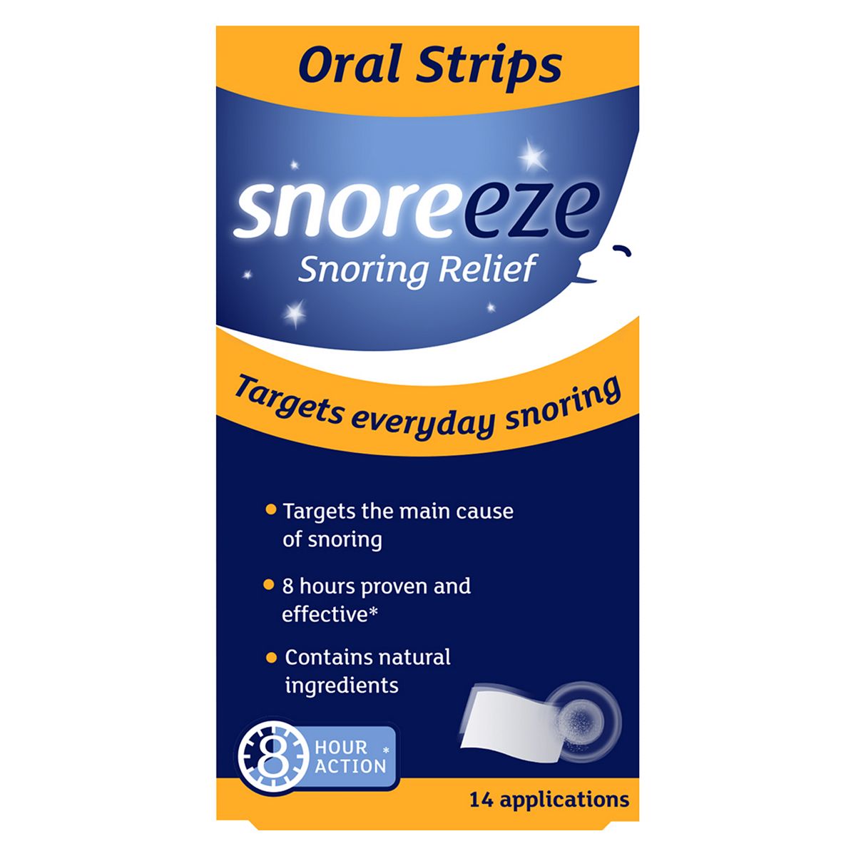 Snoreeze Snoring Relief Oral Strips - 14 Applications Vitamins, Minerals & Supplements Boots   