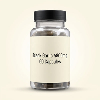 Holland & Barrett Holland & Barrett Black Garlic 4800mg Food Supplement Capsules 60 Capsules- Buy online at McGrocer