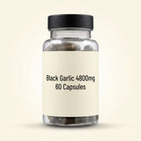 Holland & Barrett black garlic supplement 4800mg 60 capsules, imported from the UK