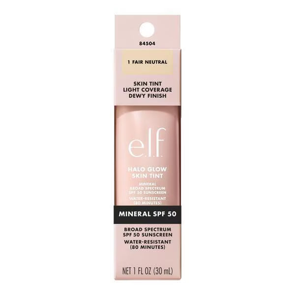 E.L.F. Halo Glow Skin Tint 12 Tan Cool - British product
