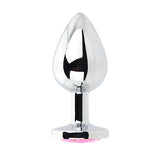 Loving Joy Toosh metal butt plug pink jewel, imported from the UK