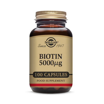 Holland & Barrett Solgar Biotin Capsules 5000g 100 Vegetarian Supplements- Buy online at McGrocer