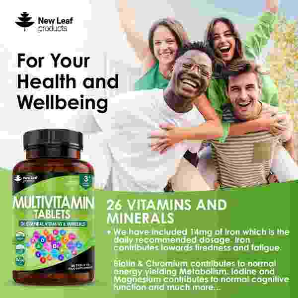 Multivitamin Supplements  - 26 High Strength Vegan Vitamins GOODS Superdrug   