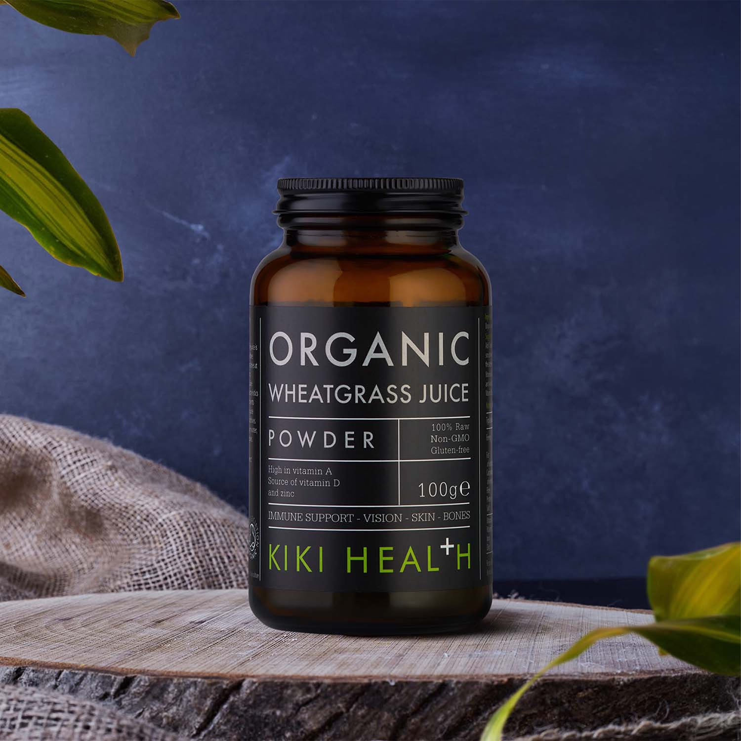 Kiki Health organic wheatgrass juice powder 100g (British brand)