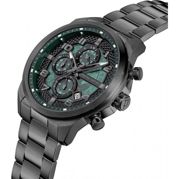 Police green mens Soul watch stainless steel (British brand)