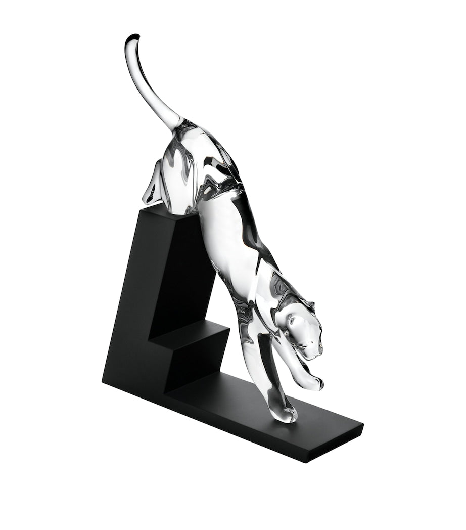 Baccarat Heritage Panther decorative crystal ornament, imported from the UK