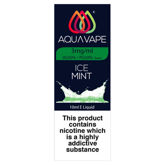 Aqua Vape Ice Mint 3mg 10ml GOODS ASDA   