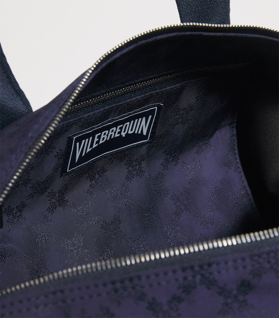 Vilebrequin 48H turtle jacquard holdall, imported from the UK