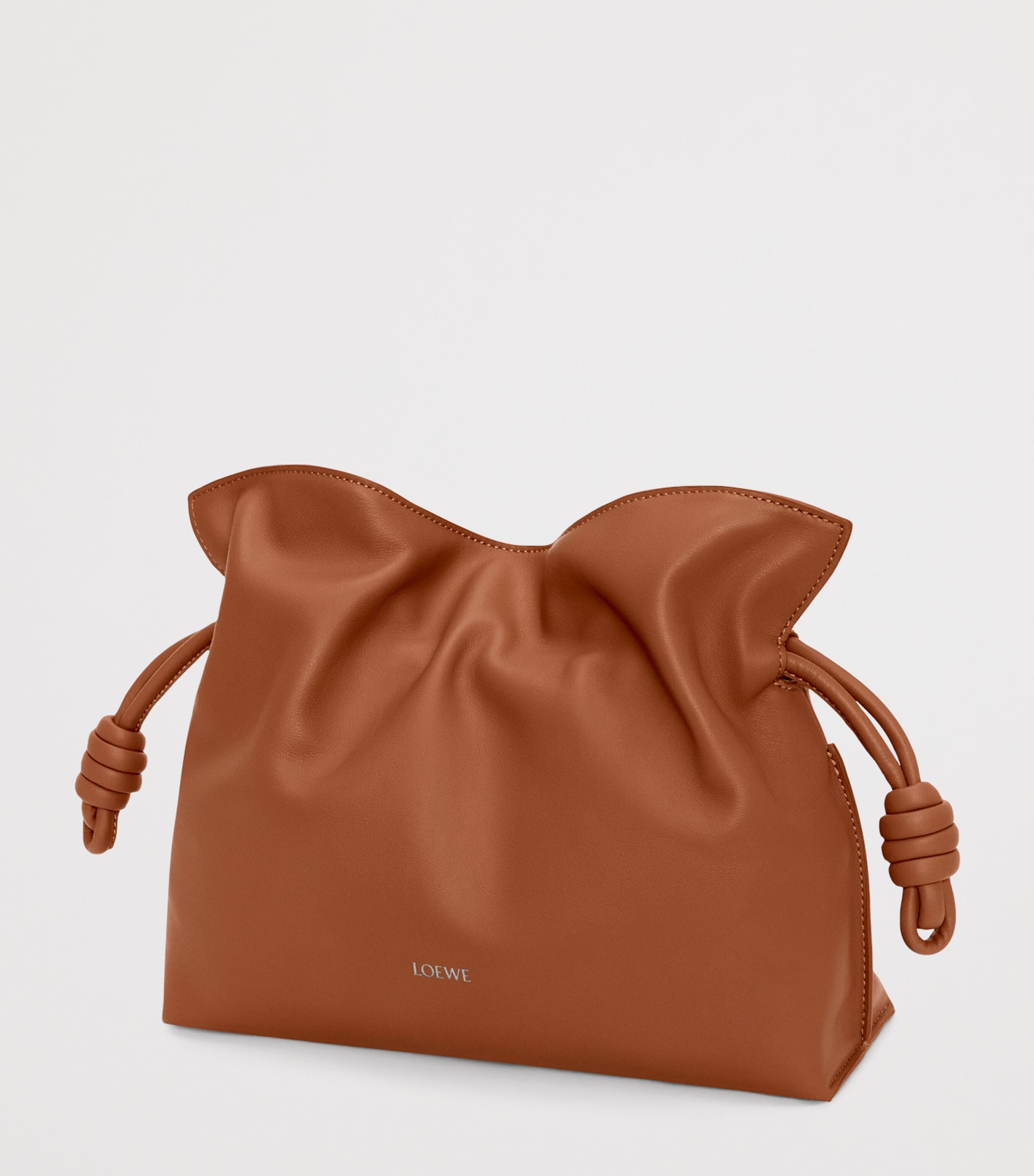 LOEWE medium leather flamenco clutch bag (British brand)