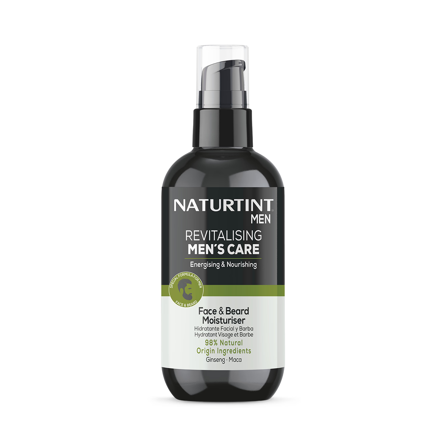 Naturtint Men Face & Beard Moisturiser 200ml (British brand)