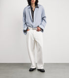 Comme Des Garçons belt silver metallic leather, imported from the UK