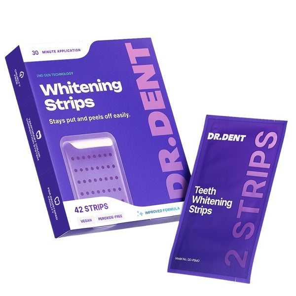 DR.DENT purple whitening strips 42 strips, UK version