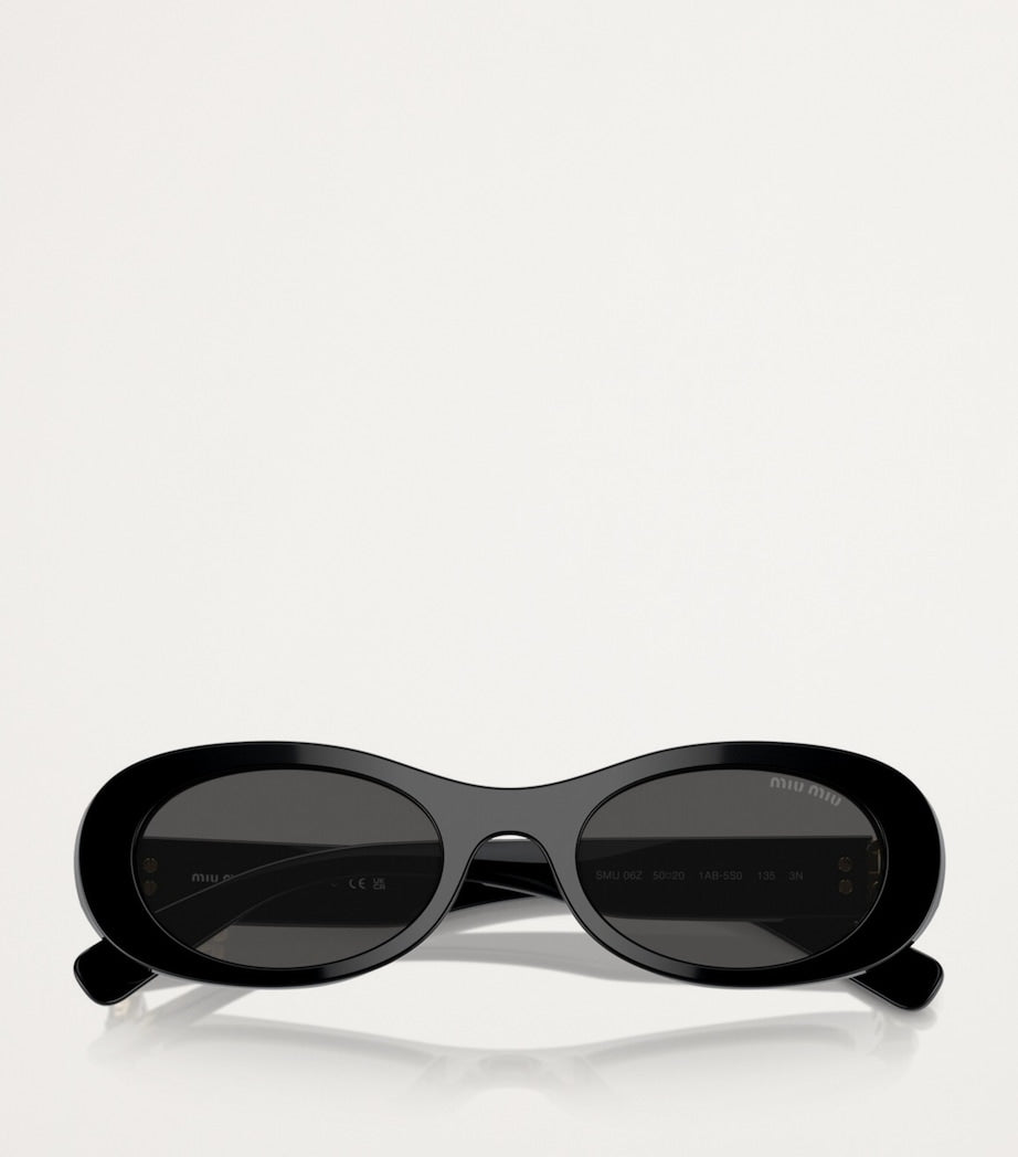 Miu Miu acetate oval sunglasses, UK version