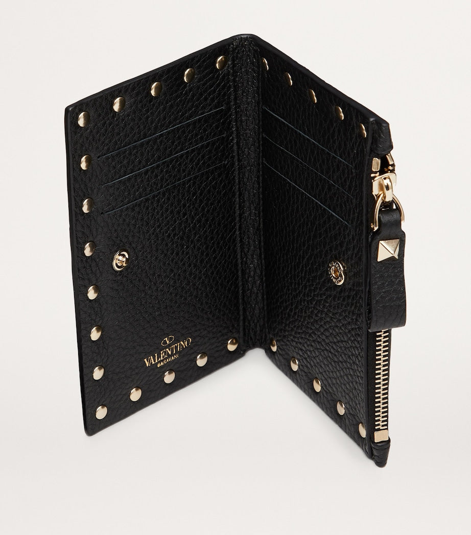 Valentino Garavani Rockstud coin and card holder (British brand)