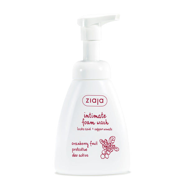 Ziaja intimate foam wash cranberry 250ml - British product