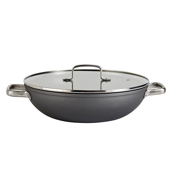 Sainsbury's Home Hard Anodised Double Handled Wok GOODS Sainsburys   