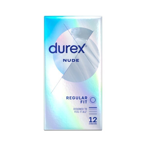 Durex Nude Condoms Enhanced Sensitivity Regular Fit 12s