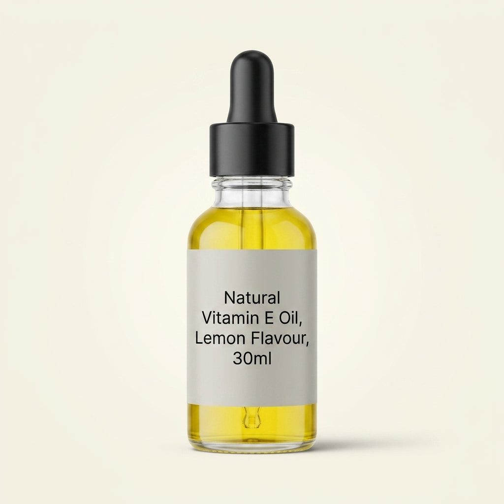 Holland & Barrett vitamin E oil lemon flavour 75ml, imported from the UK