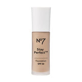 No7 Stay Perfect Foundation SPF30 30ml GOODS Boots macadamia 600W  