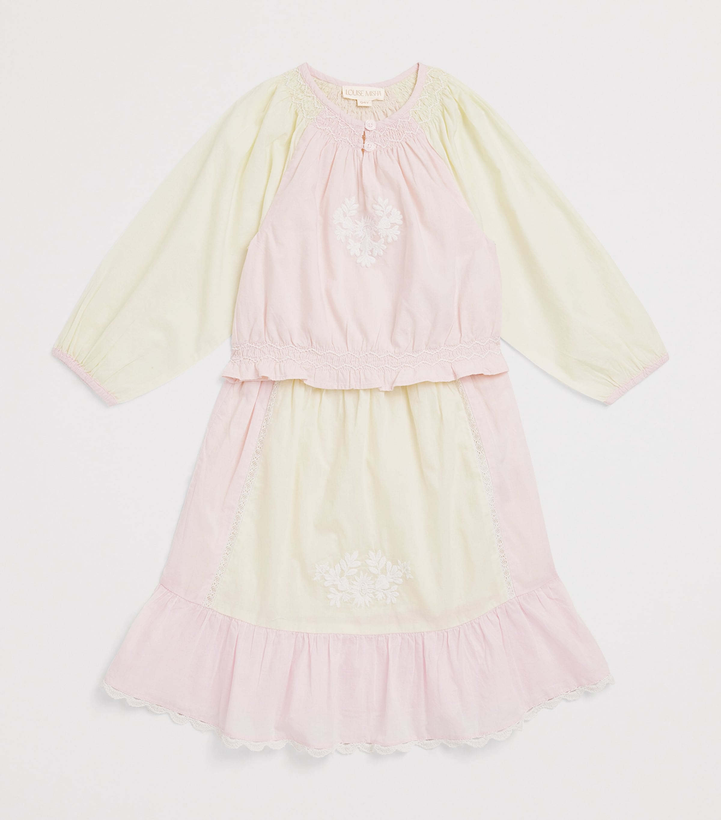 Louise Misha embroidered cotton Elanor blouse for children ages 4-12, UK version