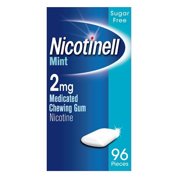 Nicotinell Mint 2mg Medicated Chewing Gum 96pcs GOODS Superdrug   